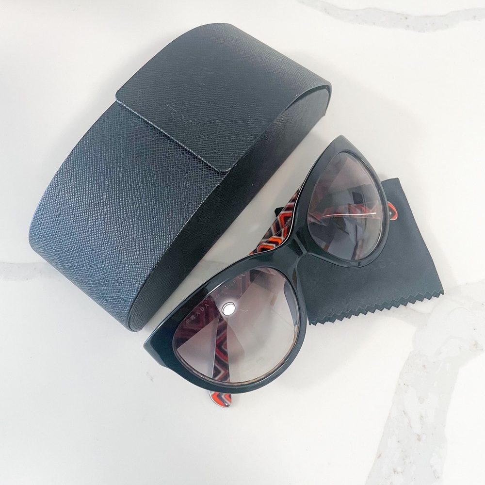 Prada Sunglasses, Black Cat Eye